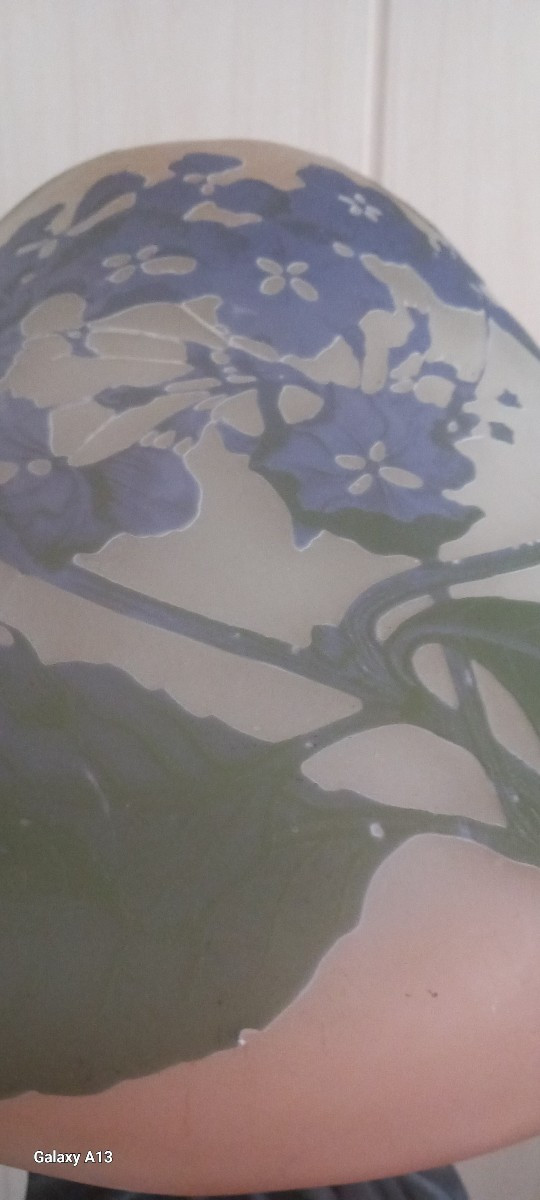 Rare Gallé Umbel Lamp-photo-4