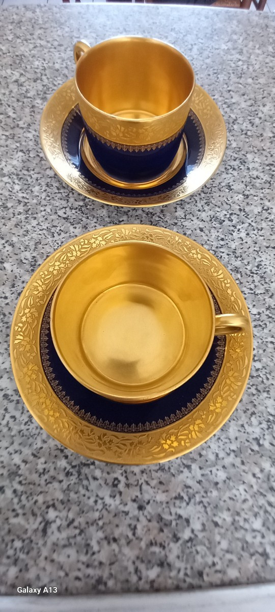 Limoges paire de tasses à thé-photo-4