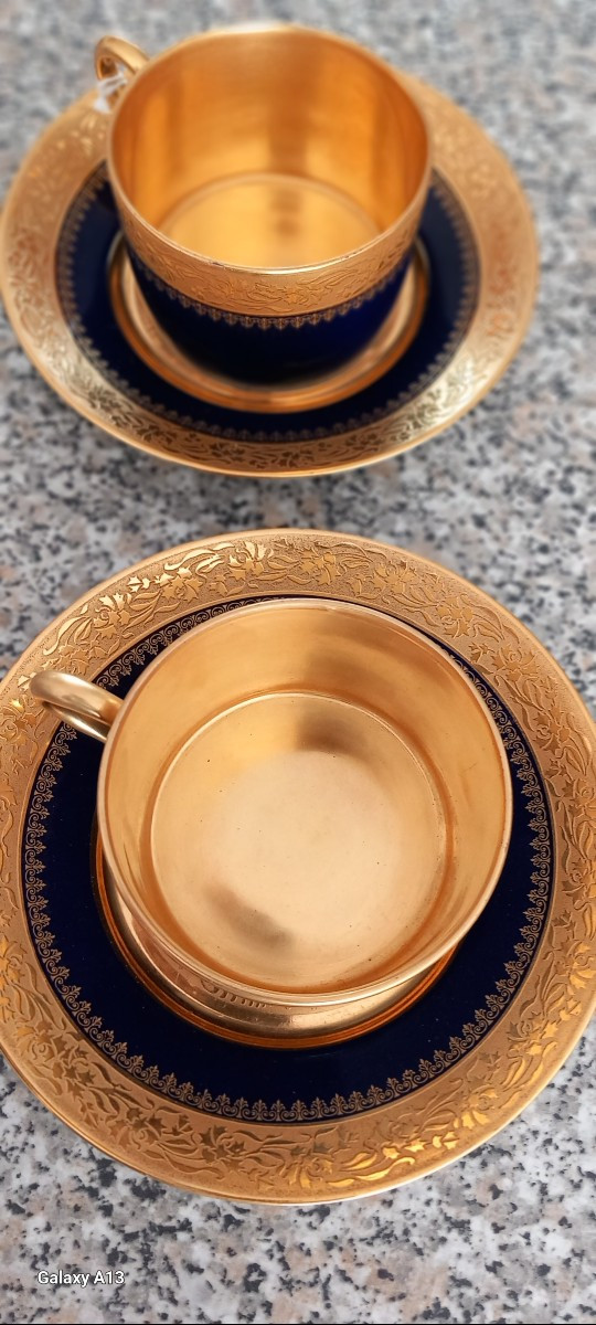 Limoges paire de tasses à thé