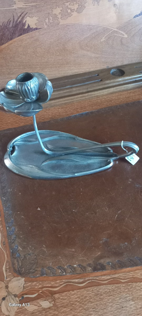 De feu Georges bougeoir art nouveau-photo-4