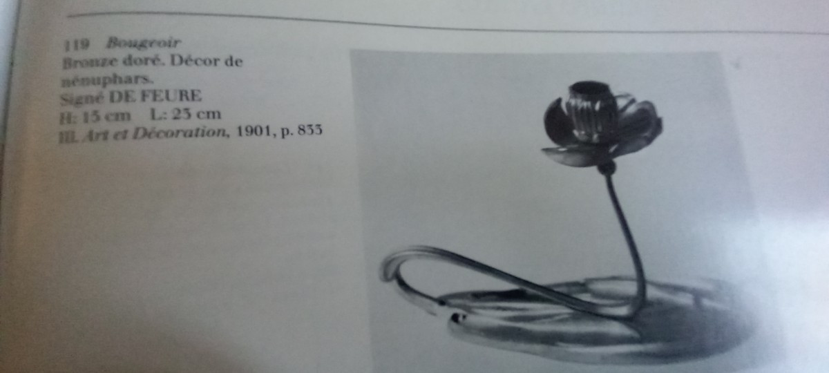 De feu Georges bougeoir art nouveau-photo-6