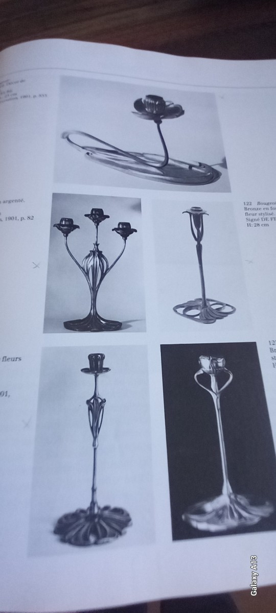 De feu Georges bougeoir art nouveau-photo-7