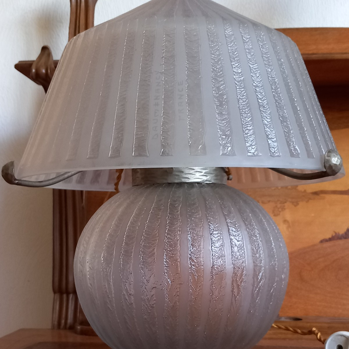 Daum Nancy Art Deco Lamp
