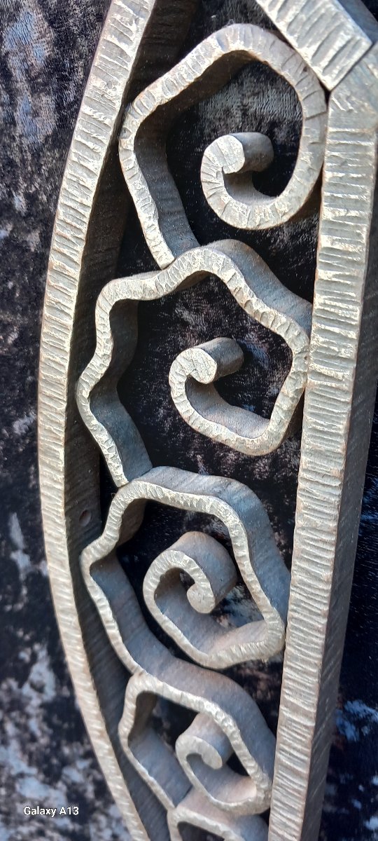 Art Deco Wrought-iron Fireplace Screen-photo-2