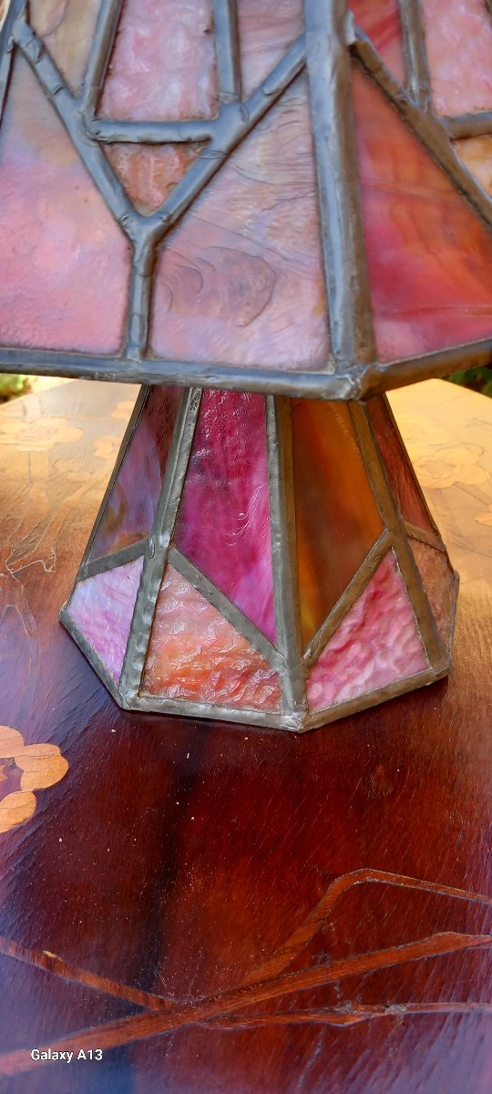 Art Deco Lamp Signed By Victor Rubert Selestat-photo-3