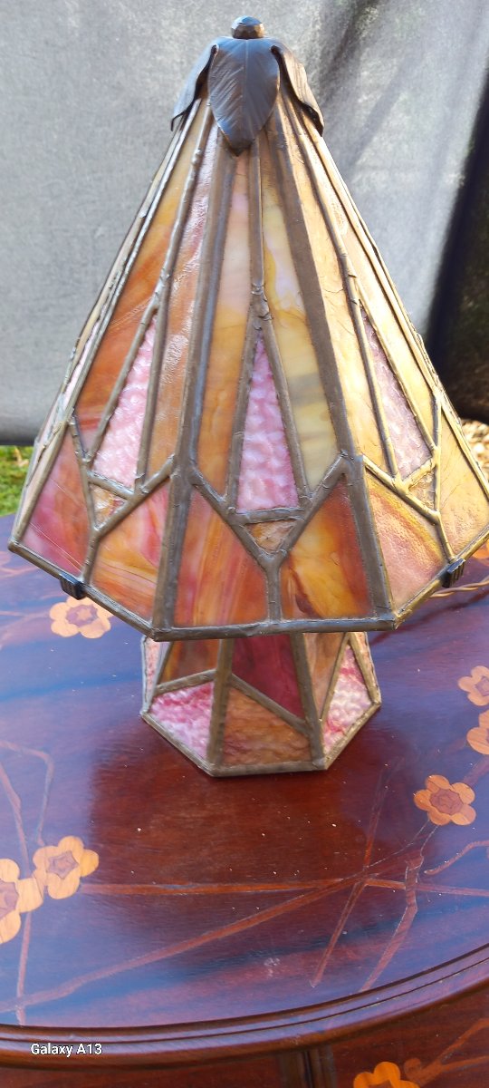 Art Deco Lamp Signed By Victor Rubert Selestat