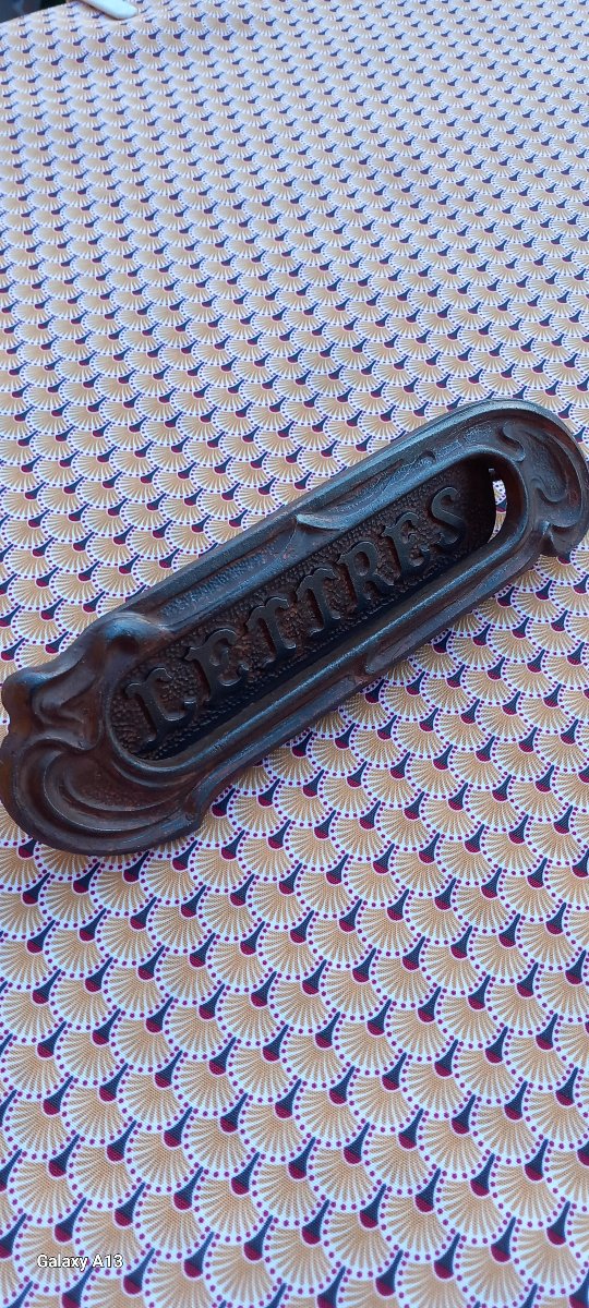 art nouveau ,porte de boite aux lettres-photo-3