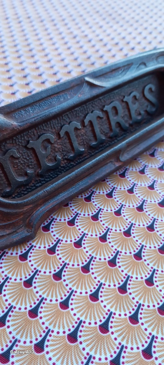 art nouveau ,porte de boite aux lettres-photo-4