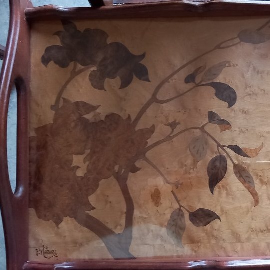 Art Nouveau Tray Signed "hazard Nancy," A Student Of Majorelle-photo-7