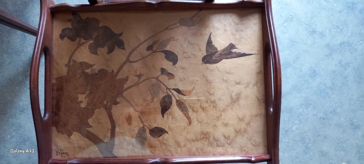 Art Nouveau Tray Signed "hazard Nancy," A Student Of Majorelle