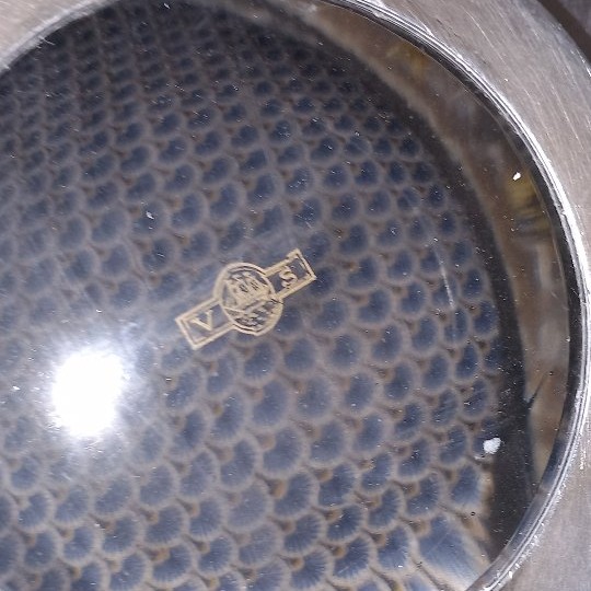Daum victor Saglier coupe gravure acide , métal argnté-photo-6