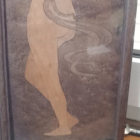 Art Nouveau Marquetry By B. Hartmann, 1865–1945-photo-3