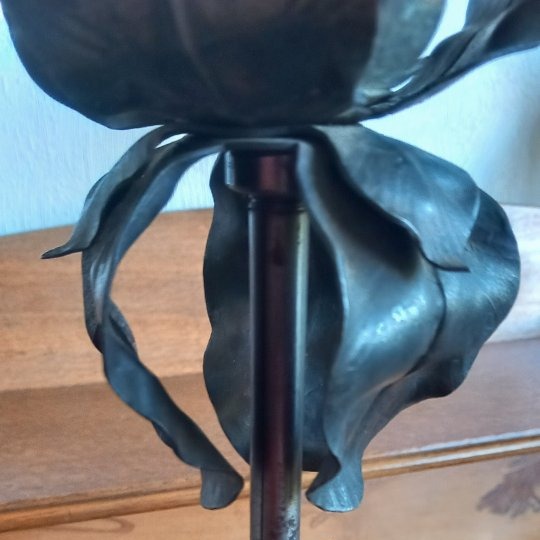 Daum Nancy, Wrought-iron Base Attributed To Jean Keppel, Nancy-photo-1