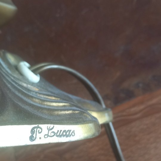 Daum Nancy Lamp, Signed Daum, Bronze, P. Lucas-photo-4