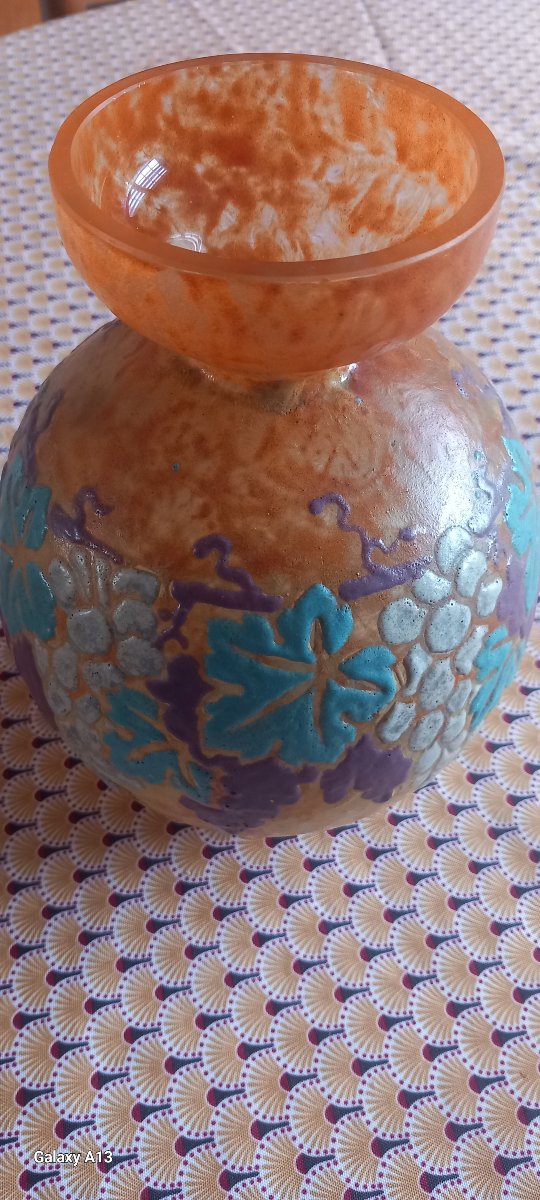 vase boule art déco de Henri Quenvi Paris-photo-8