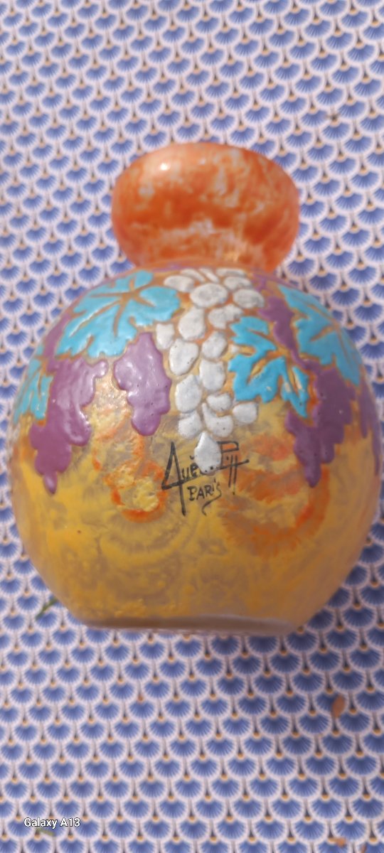 vase boule art déco de Henri Quenvi Paris