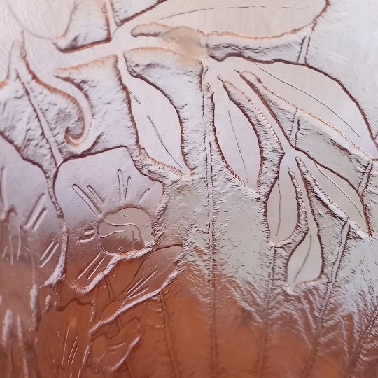 Schneider Le Verre Français Charder Art Deco Vase With Acid Etching-photo-6