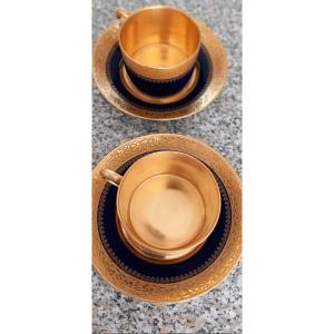 Limoges paire de tasses à thé