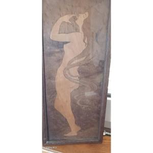 Art Nouveau Marquetry By B. Hartmann, 1865–1945