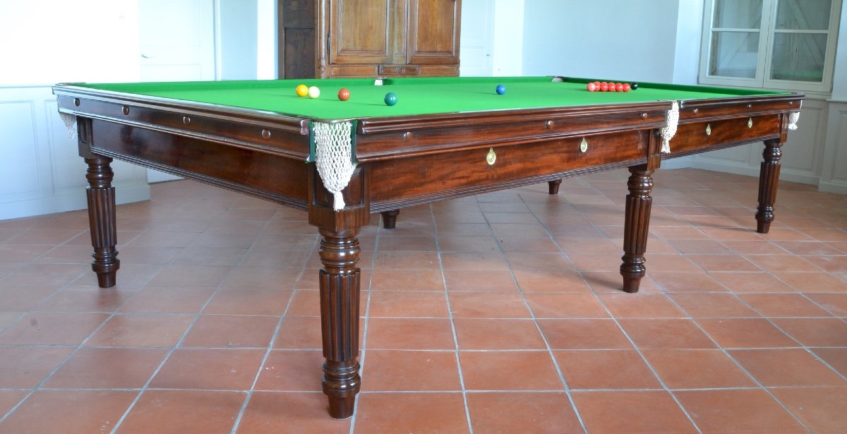 Table De Billard Ou Snooker Gillows Vers 1820-photo-1