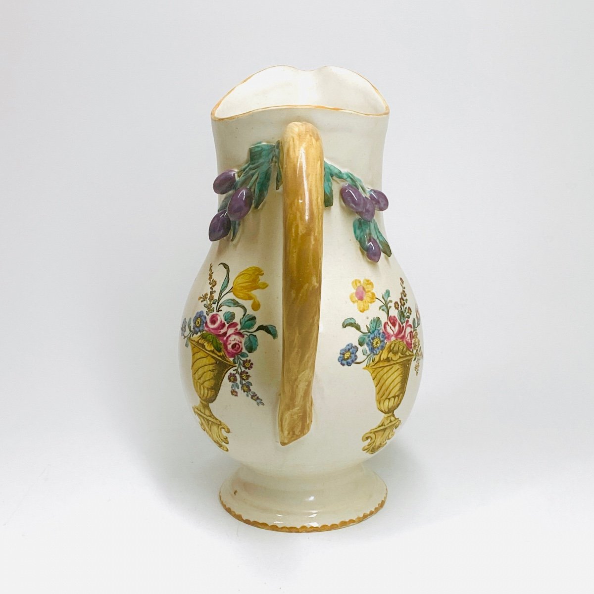 Meillonnas Or Sceaux? Ewer Attributed To The Painter Protais Pidoux - Eighteenth Century-photo-3