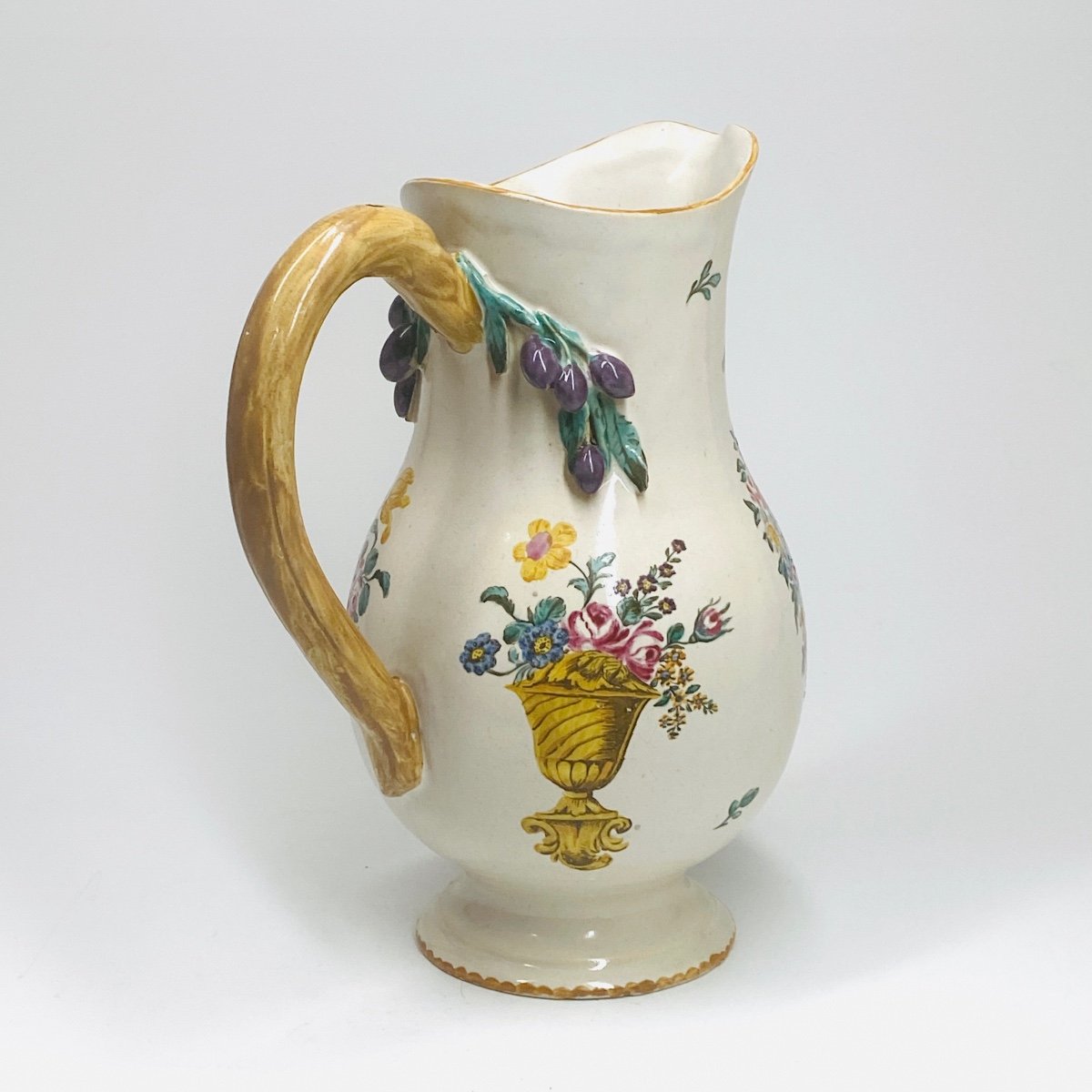 Meillonnas Or Sceaux? Ewer Attributed To The Painter Protais Pidoux - Eighteenth Century-photo-4