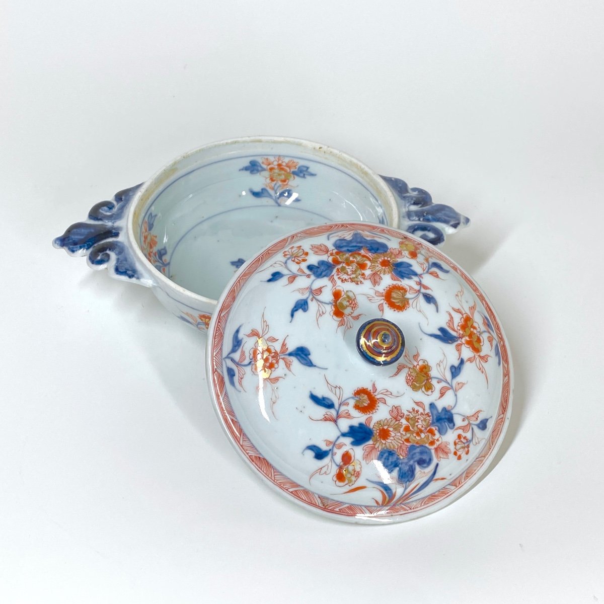 Deux écuelles en porcelaine de Chine à décor dit " Imari " - Début du XVIIIe siècle-photo-3