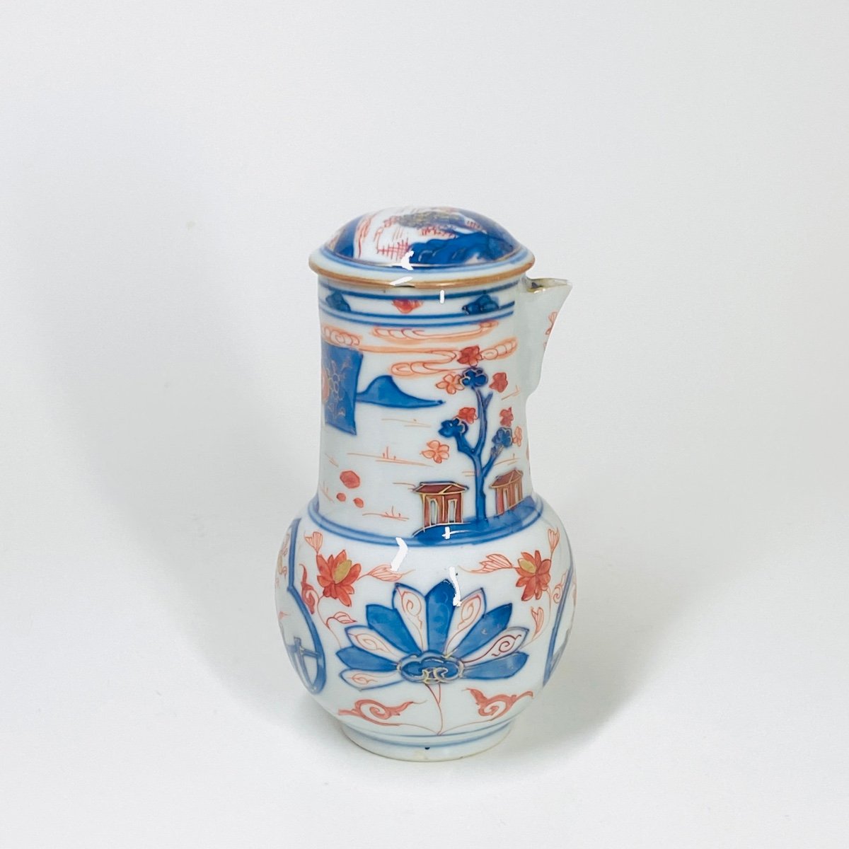 Verseuse en porcelaine de Chine à décor imari - XVIIIe siècle-photo-2