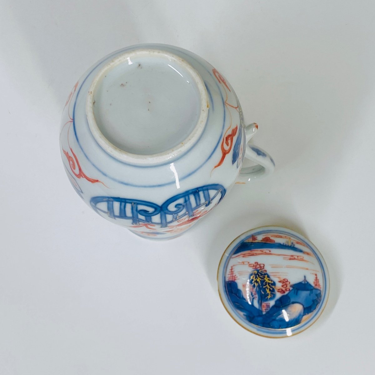 Verseuse en porcelaine de Chine à décor imari - XVIIIe siècle-photo-3