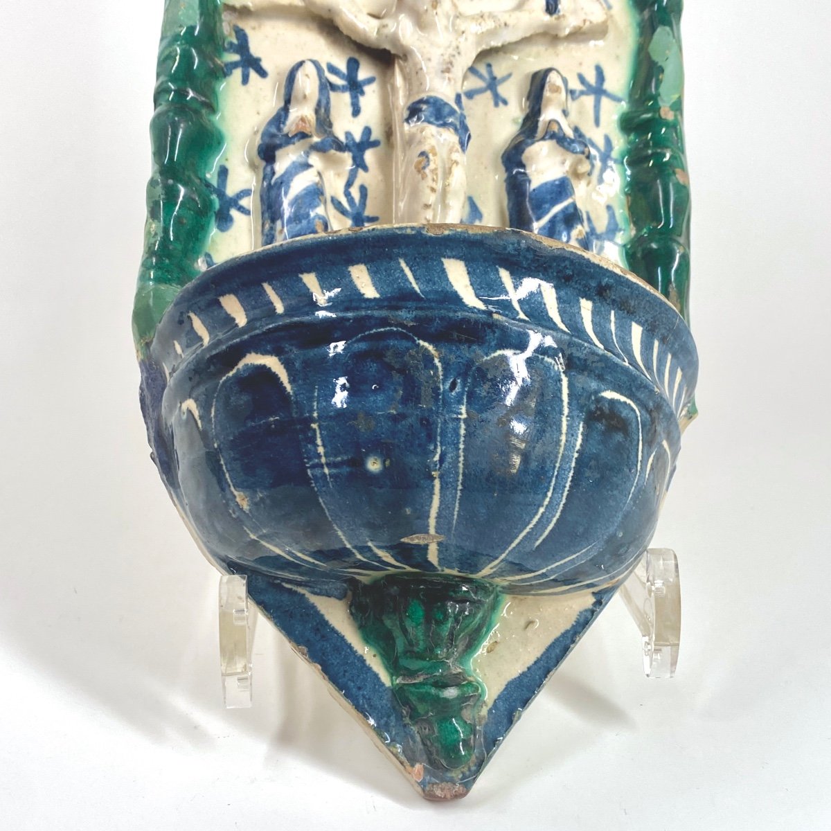 Teruel Or Catalonia - Two Large Holy Water Fonts - 17th - 18th Century-photo-4
