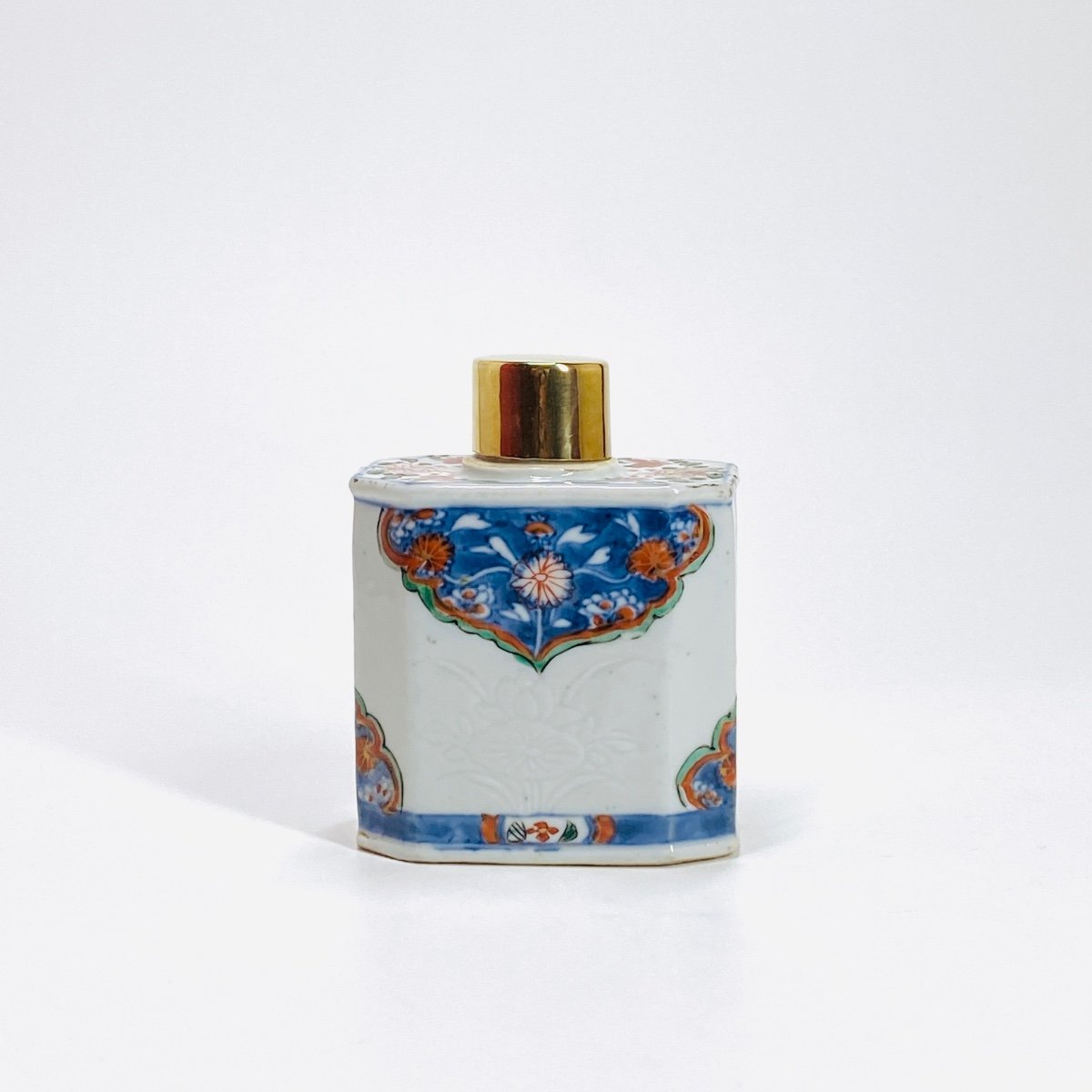 China - Tea Caddy With Imari Decoration - Kangxi Period (1662-1722)-photo-2