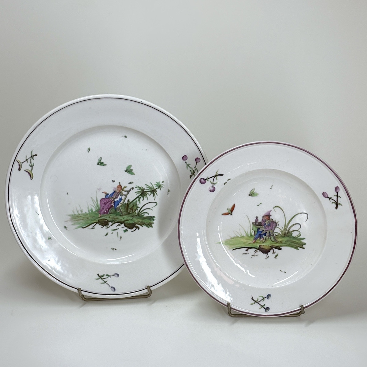 Two Strasbourg Porcelains - Eighteenth Century