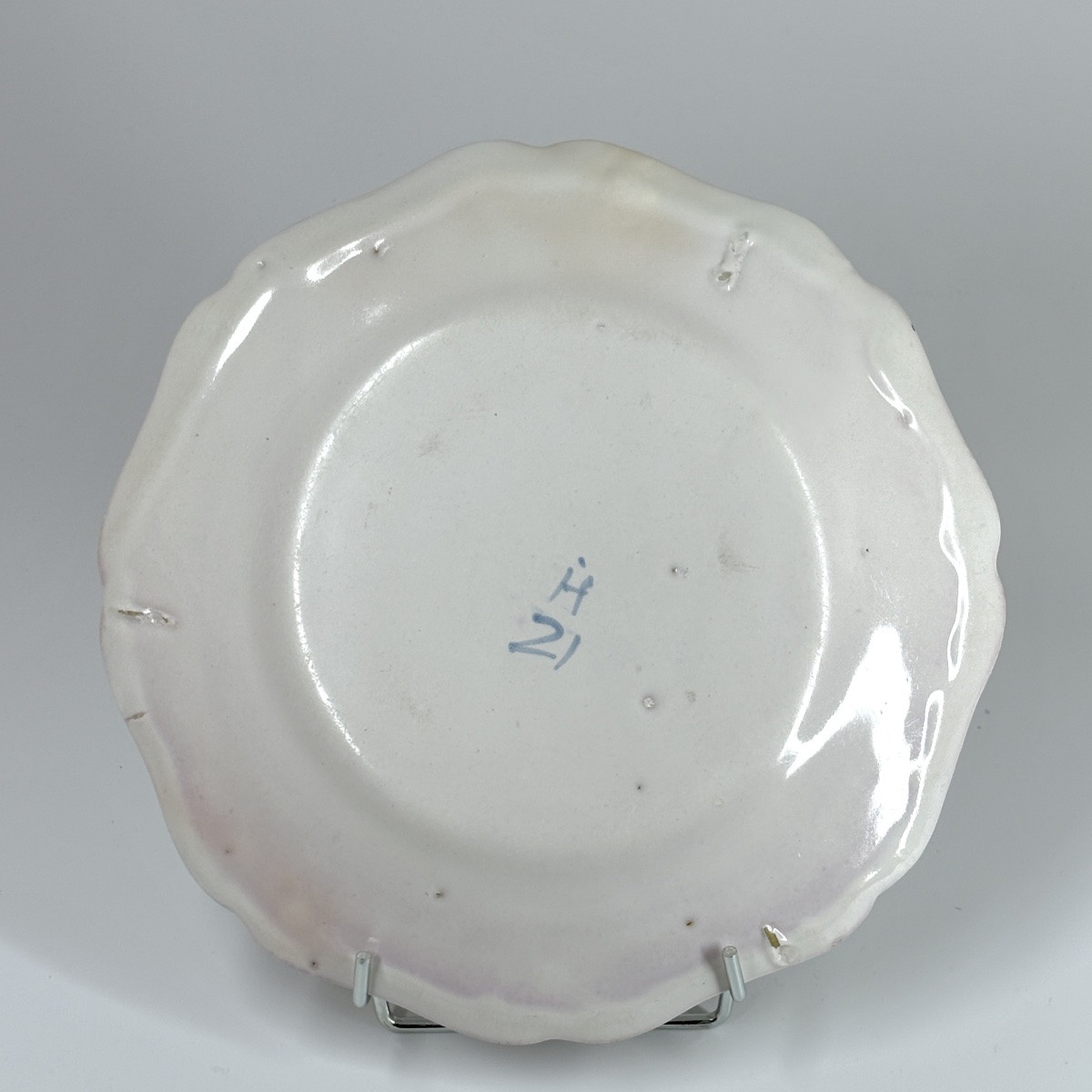 Five Strasbourg Earthenware Plates - Joseph Hannong - Eighteenth Century-photo-7