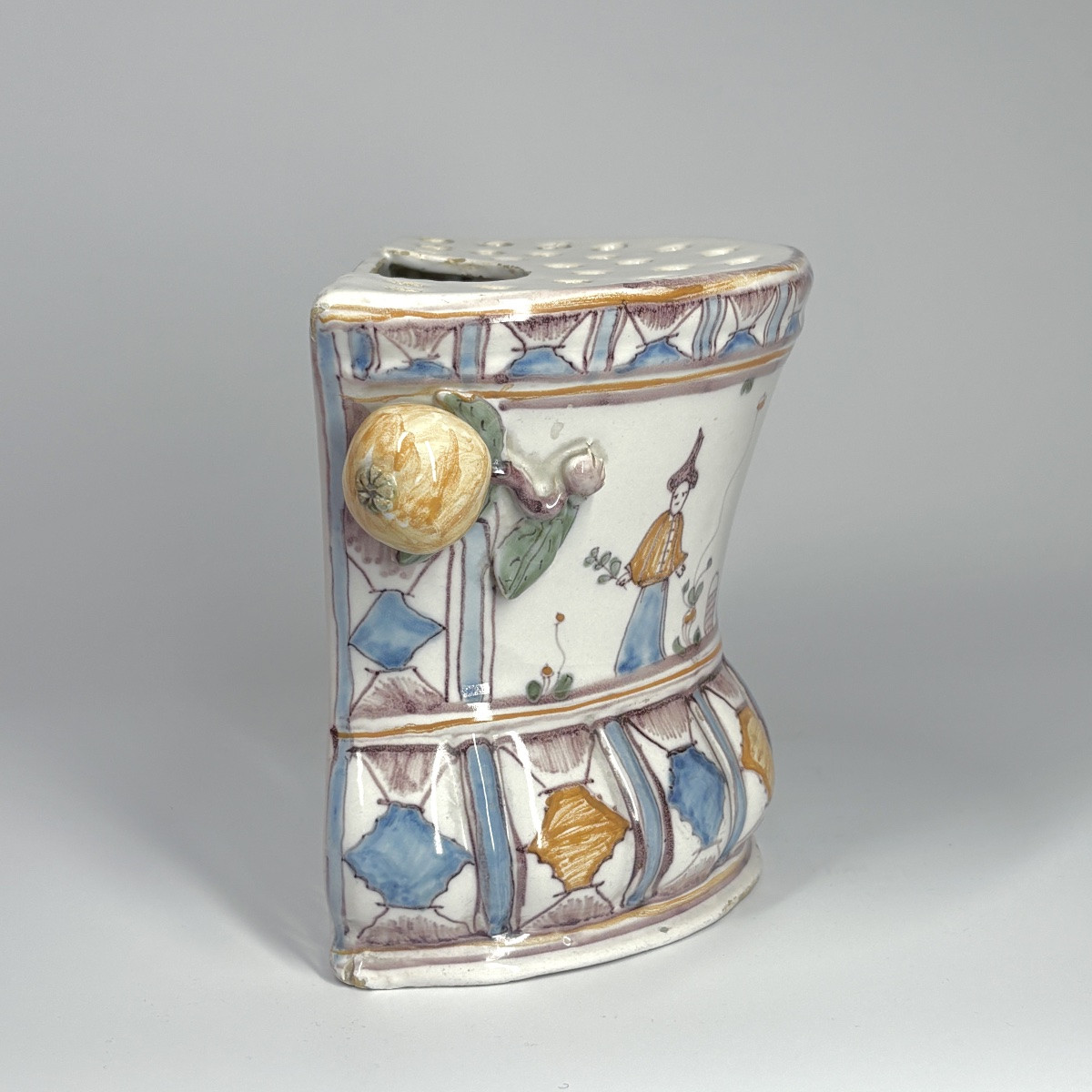 Large Flower Pot In Moncaut Earthenware - 18th Century-photo-1