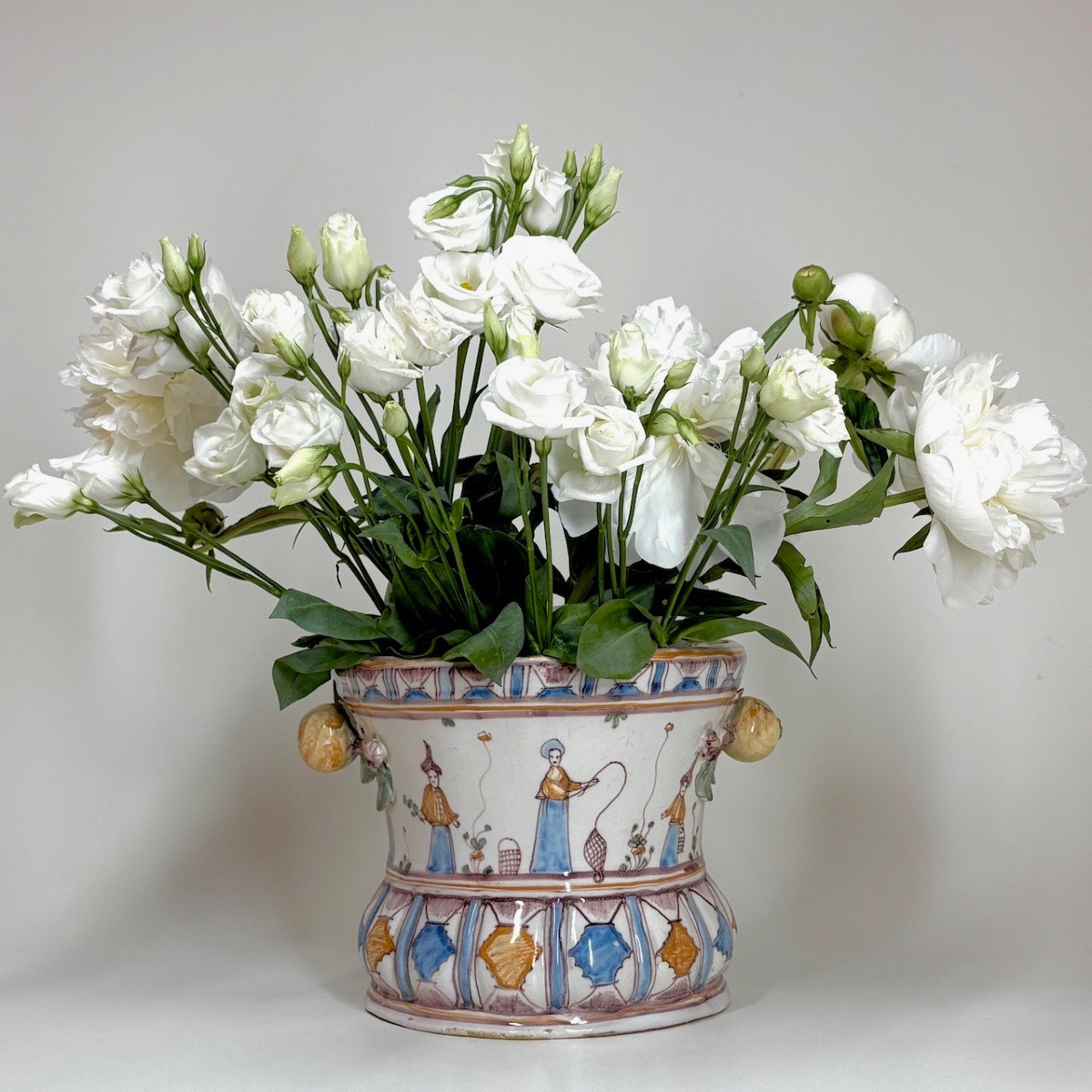 Large Flower Pot In Moncaut Earthenware - 18th Century-photo-5