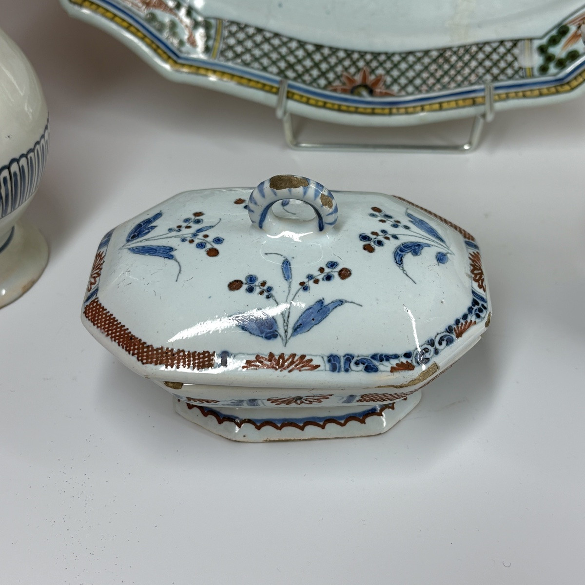 Lot Of Rouen Faience - 18th Century-photo-3