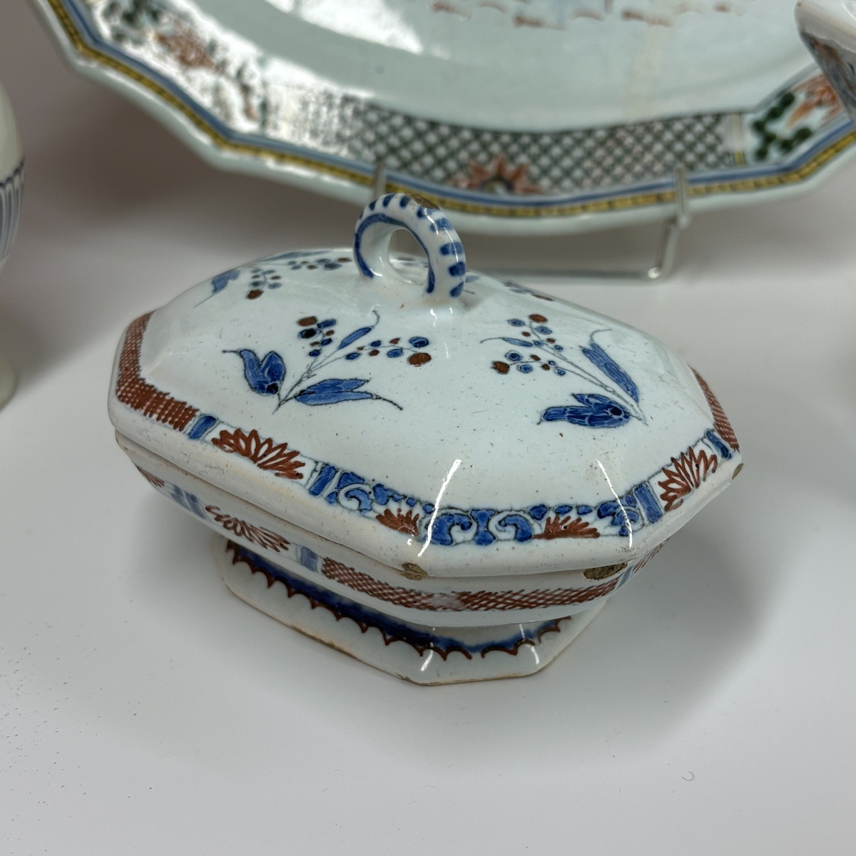 Lot Of Rouen Faience - 18th Century-photo-4