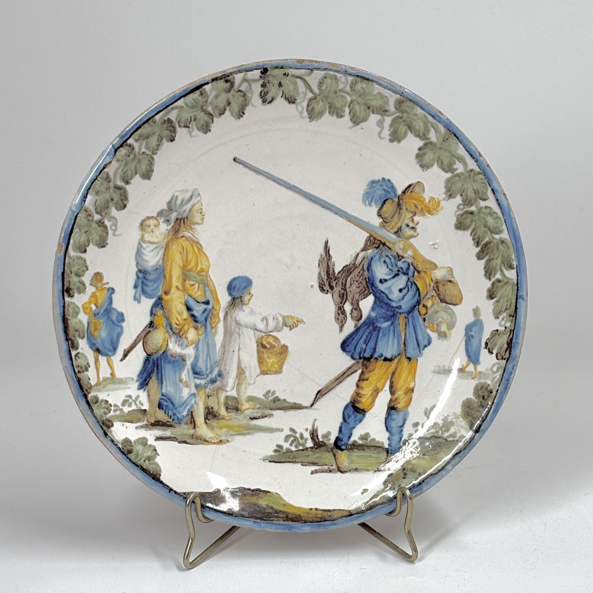 Coupelle en faïence de Castelli  - XVIIIe siècle