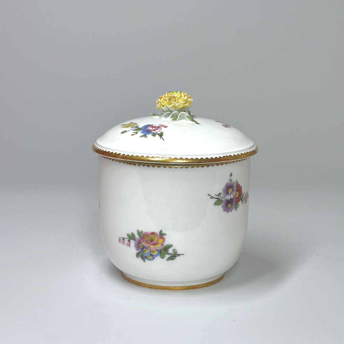 Calabre Sugar Bowl In Sèvres Porcelain - 18th Century-photo-2