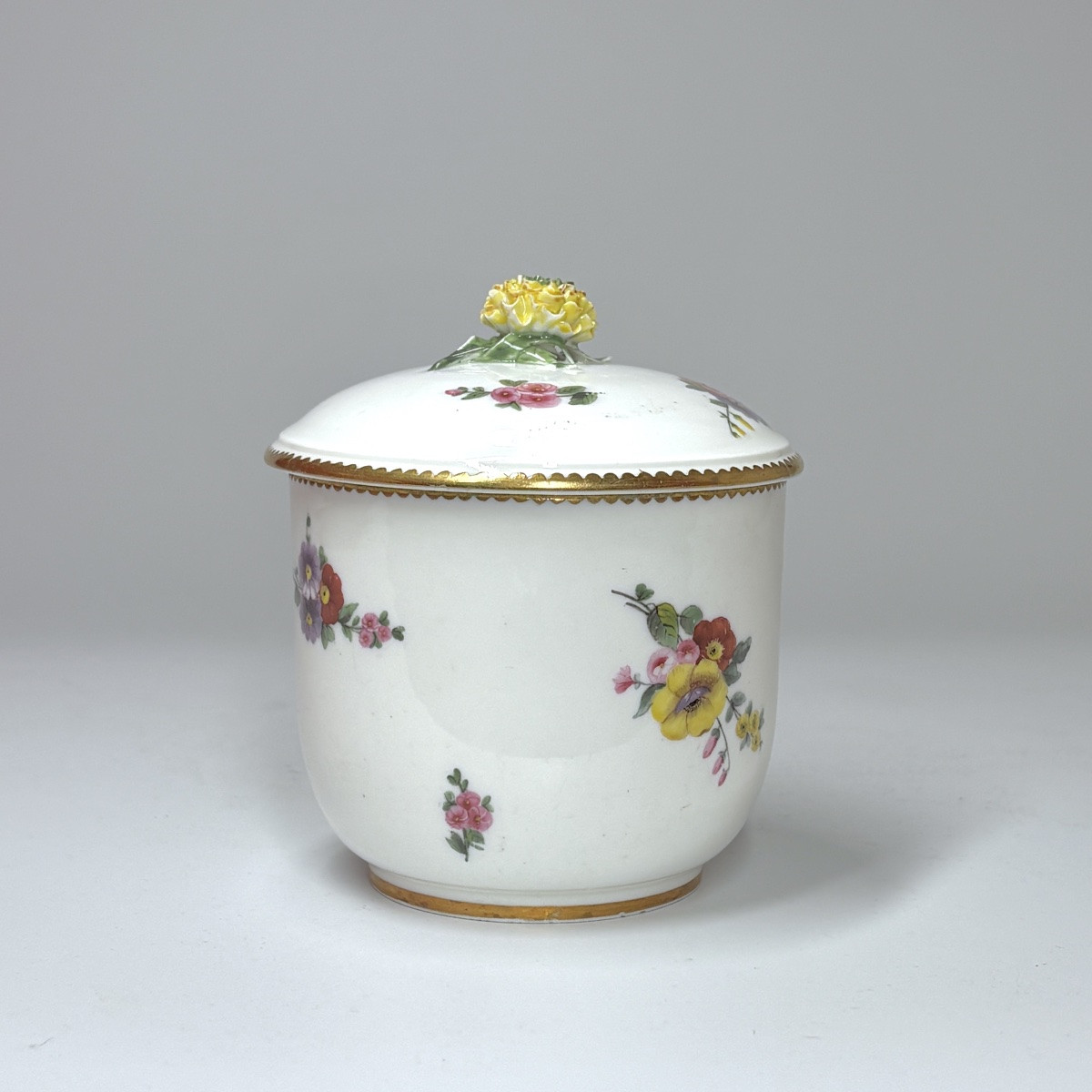 Calabre Sugar Bowl In Sèvres Porcelain - 18th Century-photo-3