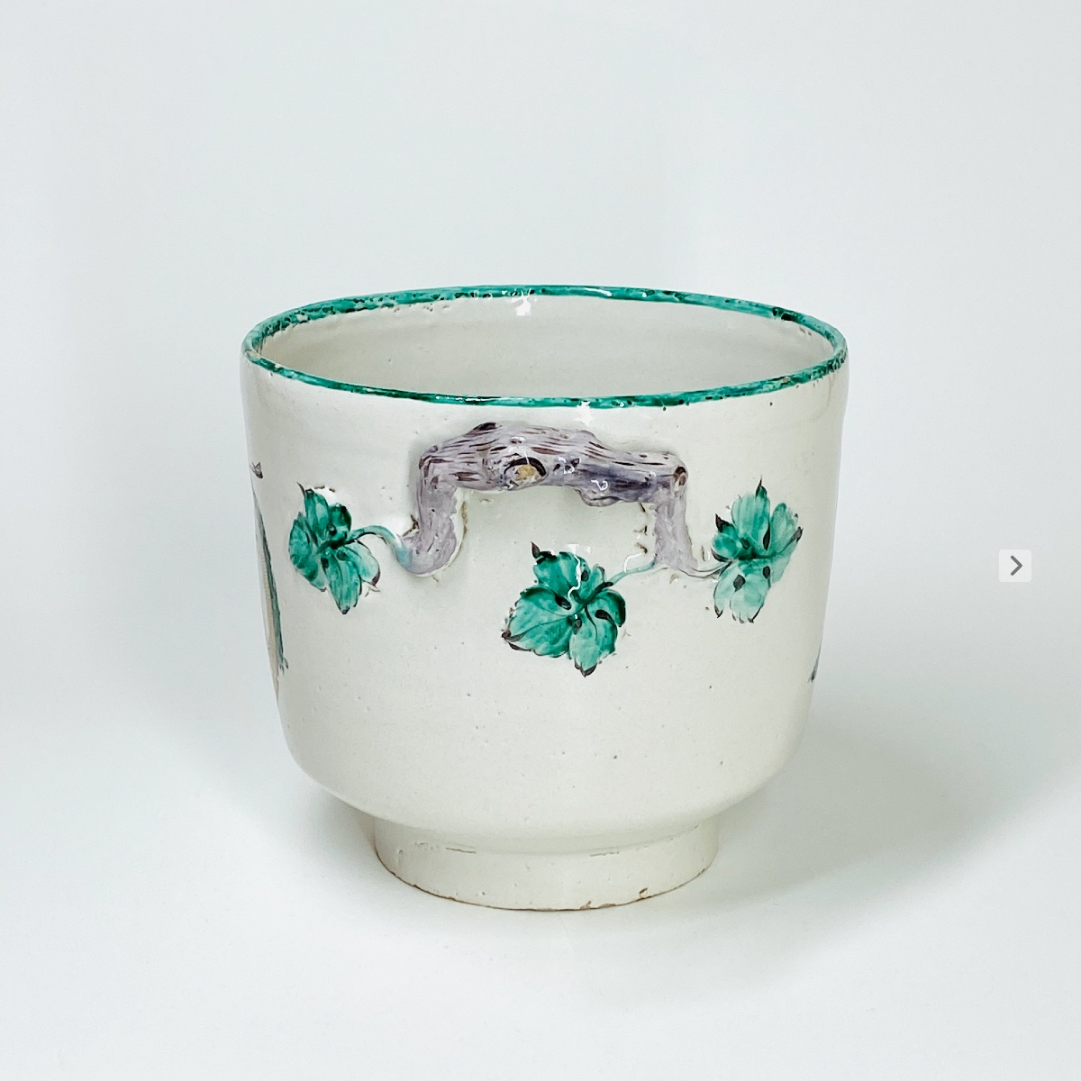 Earthenware Bottle Bucket From Saint-amand-les-eaux - Eighteenth Century-photo-2