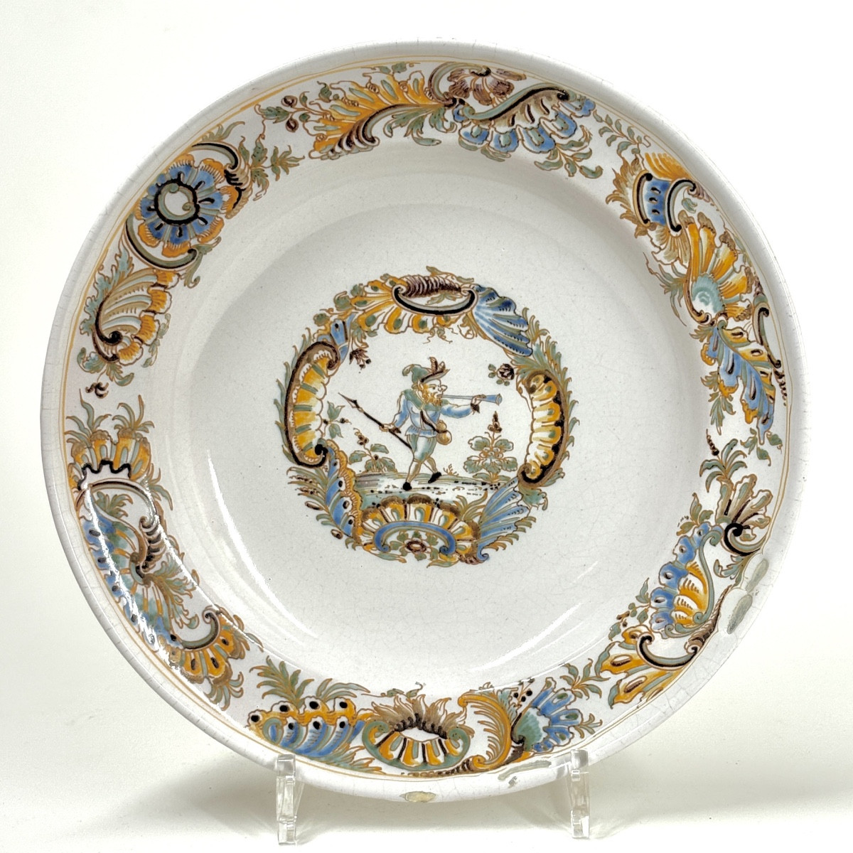 Marseille Earthenware Dish (fauchier) - 18th Century