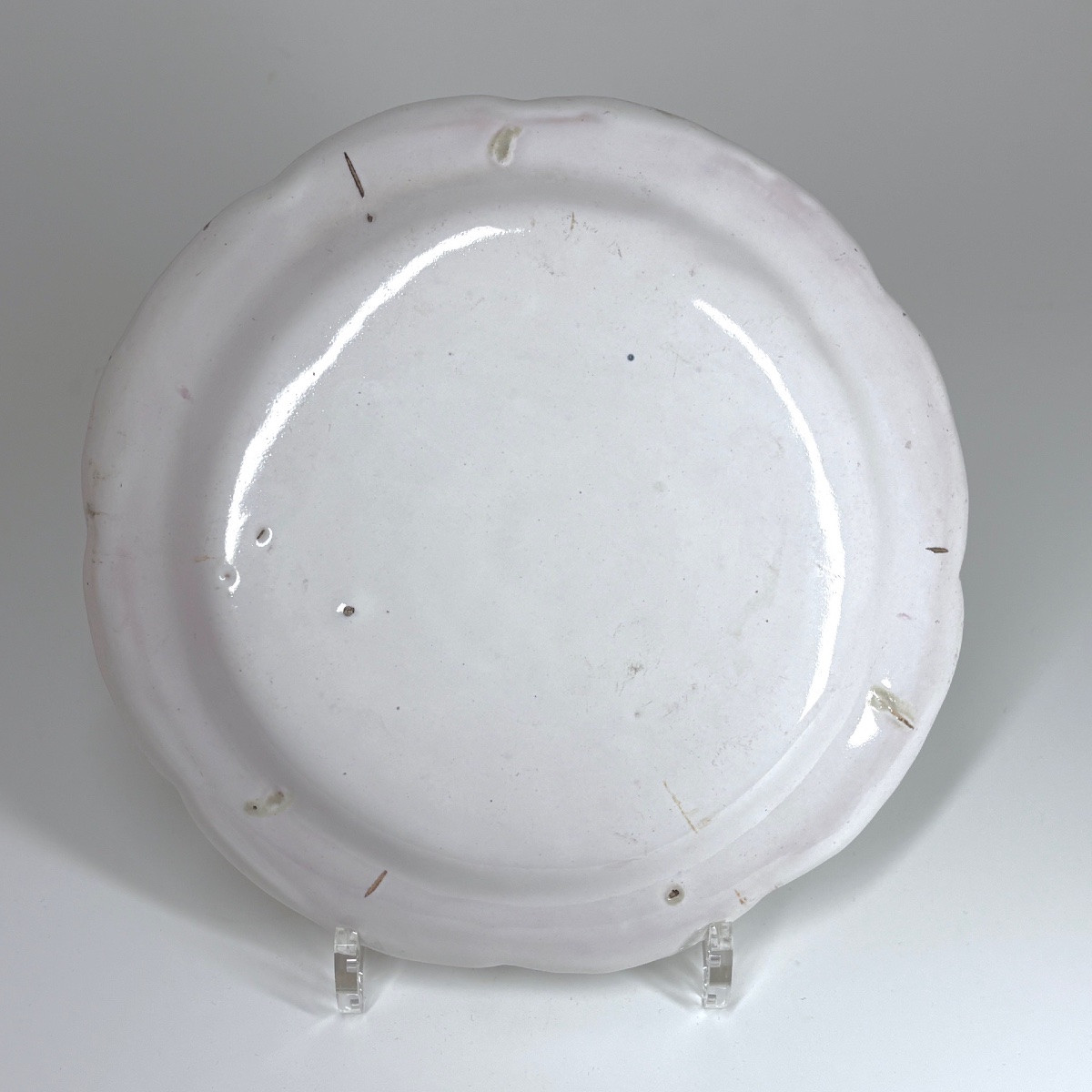 Aprey - Paire d'assiettes aux oiseaux - XVIIIe siècle-photo-1