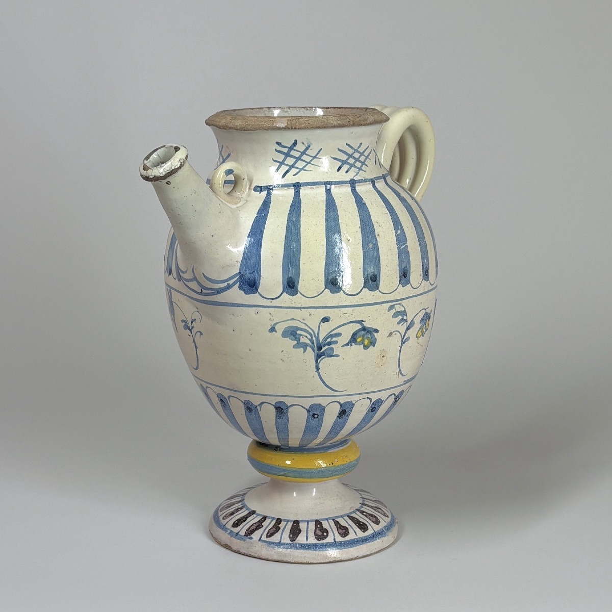 Lyon Majolica Apothecary Jar - Seventeenth Century-photo-4