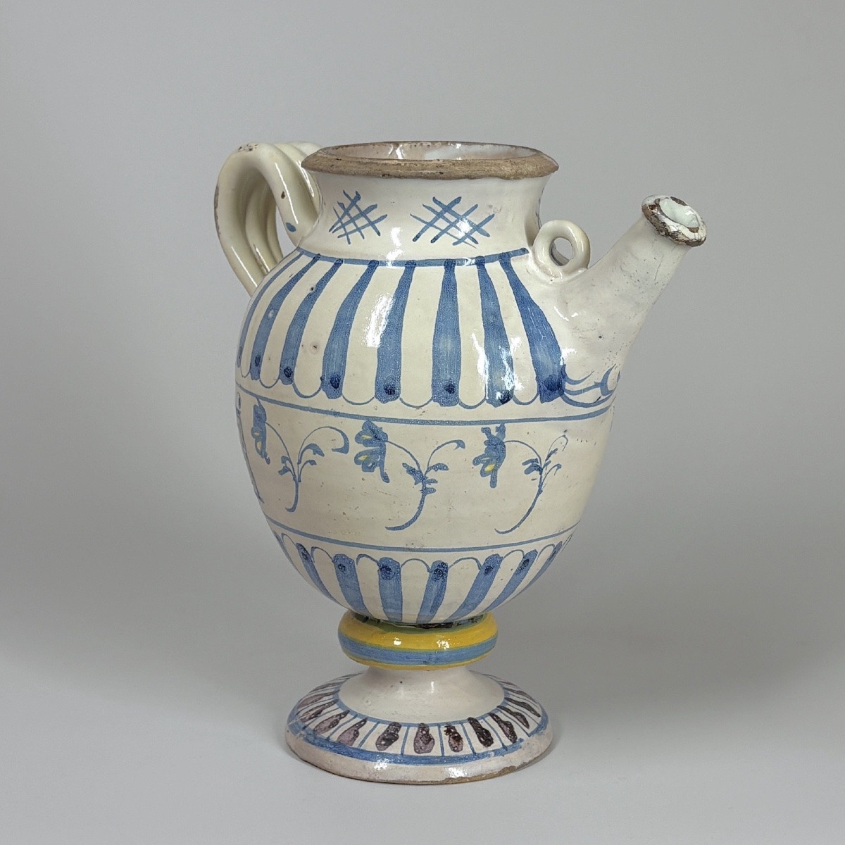 Lyon Majolica Apothecary Jar - Seventeenth Century-photo-2