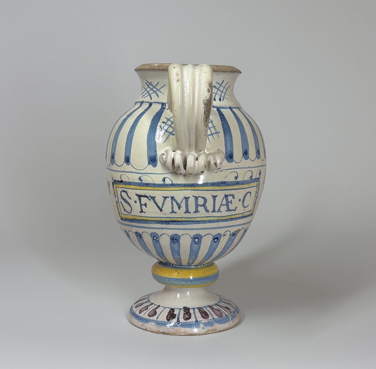 Lyon Majolica Apothecary Jar - Seventeenth Century-photo-4