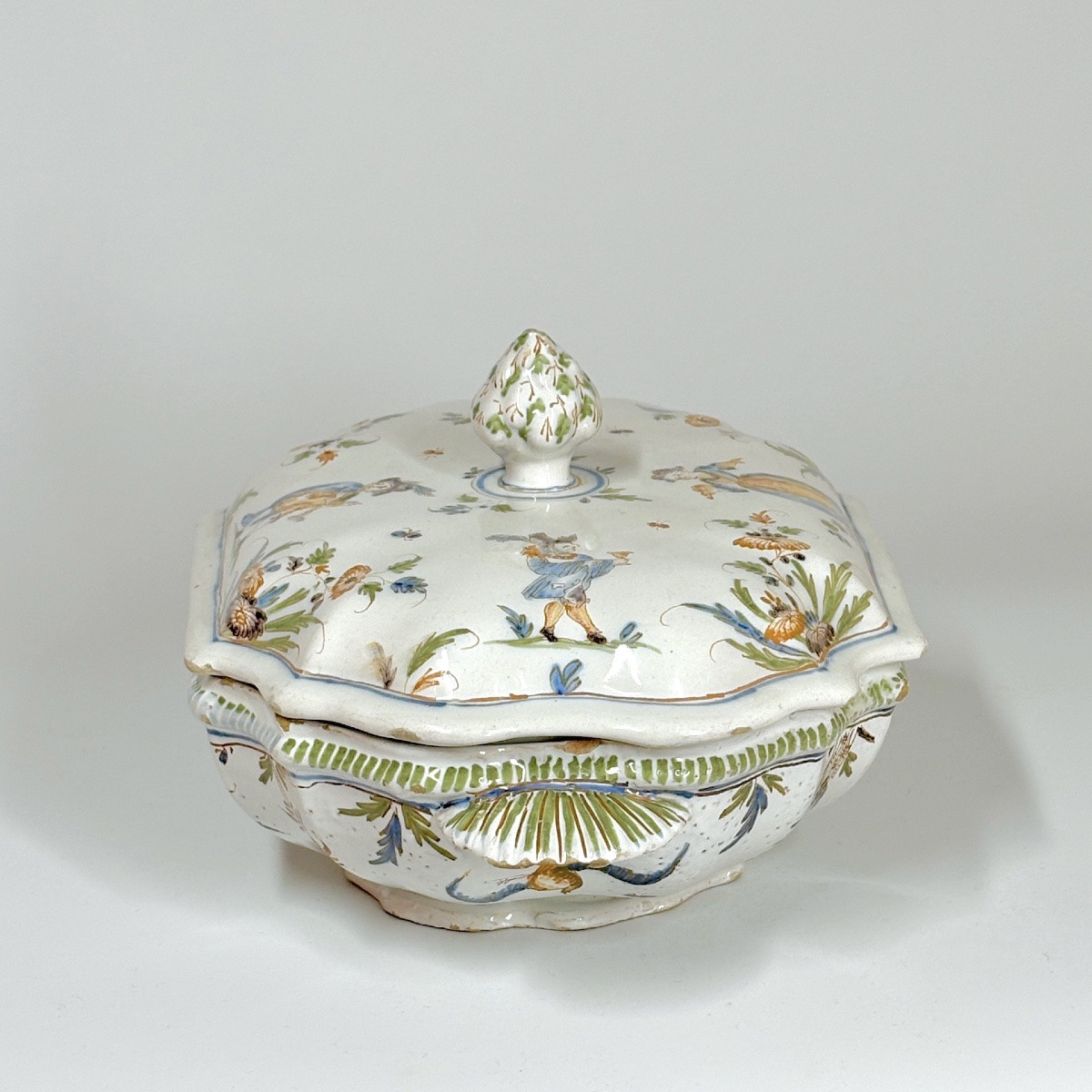 Lyon Faience Tureen - Eighteenth Century-photo-4