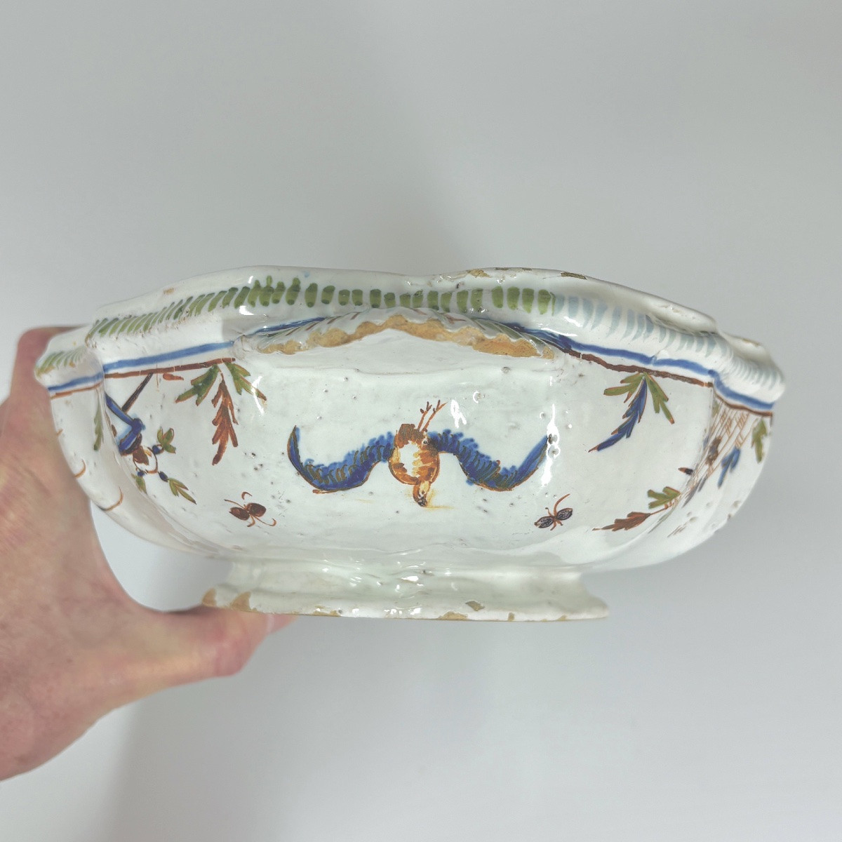 Lyon Faience Tureen - Eighteenth Century-photo-8