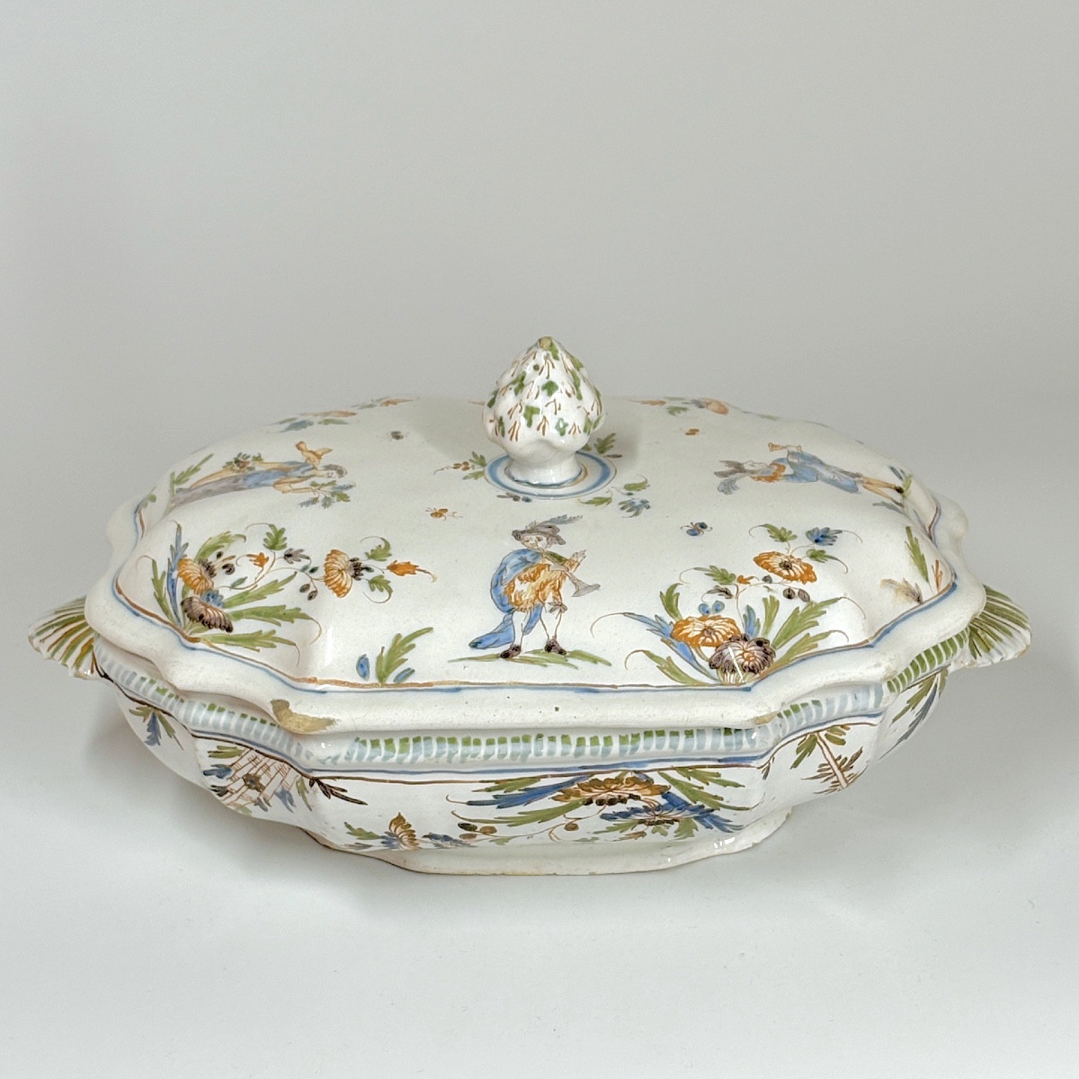 Lyon Faience Tureen - Eighteenth Century