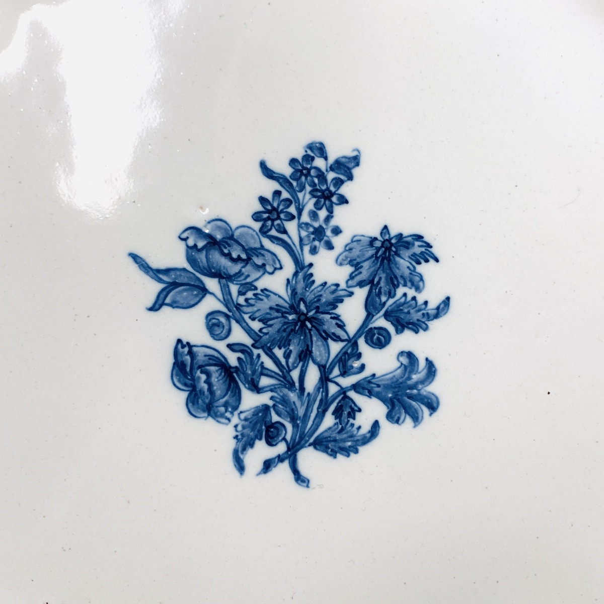 Pair Of Moustiers Earthenware Compote Plates - Eighteenth Century-photo-1